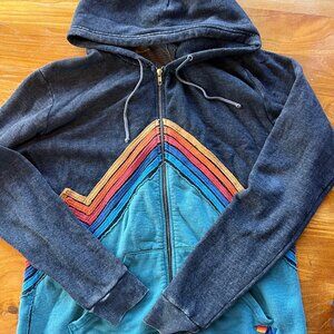 Mens SIZE XXL zip up hoodie Aviator Nation